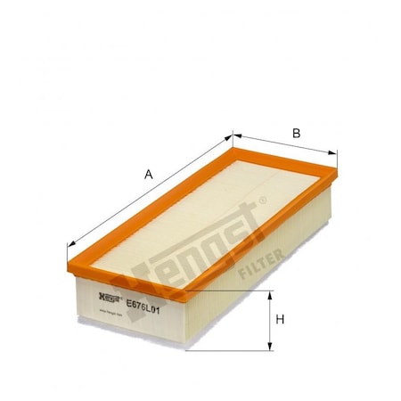 Hengst Air Filter, E676L01 E676L01